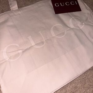 Gucci Cream Canvas Tote